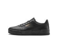 PUMA Women Carina L Sneakers, Puma Black-Puma Black-Puma Team Gold, 37.5 EU