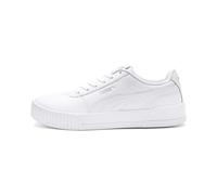 PUMA Women Carina L Sneakers, Puma White-Puma White-Puma Silver, 36 EU