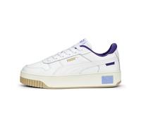 PUMA Women Carina Street Baskets, Puma White Puma White Elektro Purple Frosted Ivory, 37 EU