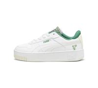 Puma Women Carina Street Blossom Sneakers, Puma White-Sugared Almond-Archive Green, 36 EU