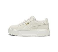 PUMA Women Karmen Baskets, White Dewdrop Silver Blue Metallic, 40 EU