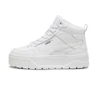 PUMA Women Karmen II Idol Mid Sneaker, PUMA White-PUMA White-PUMA Silver, 37 EU