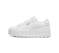 PUMA Women Karmen II L Sneaker, PUMA White-PUMA White-PUMA Silver, 37.5 EU