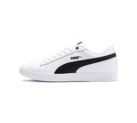 PUMA Women Puma Smash Wns v2 L Sneakers, Puma White-Puma Black, 40.5 EU