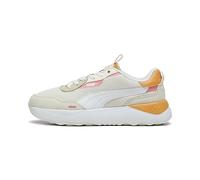 Puma Women Runtamed Platform Sneakers, Putty-Puma White-Warm White-Clementine-Passionfruit, 37.5 EU