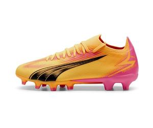 Puma Women Ultra Match Fg/Ag Wn'S Soccer Shoes, Sun Stream-Puma Black-Sunset Glow, 40 EU