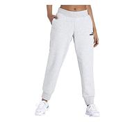PUMA Women's Essentials Fleece Sweatpants, Light Gray Heather, X-Small