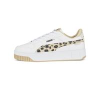 PUMA Women's Fashion Shoes CARINA STREET ANIMAL Trainers & Sneakers, PUMA WHITE-GRANOLA-PUMA BLACK, 38.5