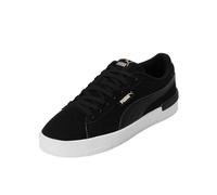 PUMA Women's Fashion Shoes JADA RENEW NUBUCK Trainers & Sneakers, PUMA BLACK-PUMA GOLD-PUMA WHITE, 37.5