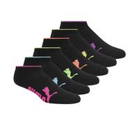 PUMA Women's Half Terry Runner Socks 6-Pack, Black, 9-11