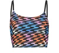 Puma Women's Longline Crop Top Bikini Multi Coloured 8 (XS) Female