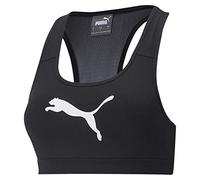 Puma Women's Mid Impact 4keeps Bra Sports Bra (Lot de 1), Noir (Puma Blanc), M
