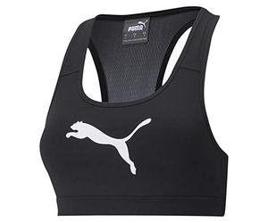 Puma Women's Mid Impact 4keeps Bra Sports Bra (Lot de 1), Noir (Puma Blanc), M