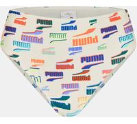 Puma Women's Printed High Waisted Bikini Bottom Combo Blanc 16 (XL) Female
