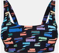 Puma Women's Printed Scoop Neck Swimsuit Combinaison noire 8 (XS) Female