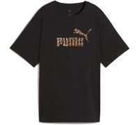 Puma Women's Regular Fit Logo T-Shirt Animal noir 10 (S) Female
