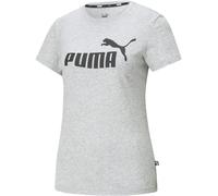 Puma Women's Regular Fit Logo T-Shirt LT Heather 8 (XS) Female