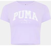 Puma Women's Squad Baby Tee Violet 14 (L) Female