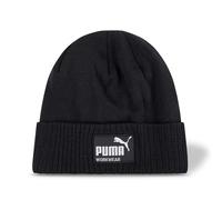 PUMA Workwear Bonnet Homme Hiver Beanie - Bonnet tricoté avec Rembourrage Thermique pour Les Oreilles, Bonnet d'hiver Respirant - Certifié Oeko-TEX, pour Les activités en Plein air - Carbon