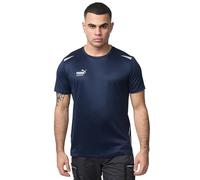PUMA Workwear Essentials T-shirt de travail de qualité supérieure pour homme, en tissu robuste avec réflecteurs, pour l'artisanat, la production et la construction, Marine, L