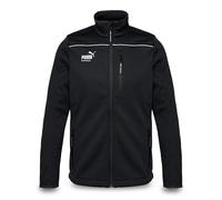PUMA Workwear Essentials - Veste softshell de qualité supérieure pour homme - Veste de travail en tissu softshell à trois couches - Pour l'artisanat, la production et la construction, Noir , L
