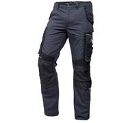 PUMA Workwear Precision X Pantalon de Travail pour Hommes, Nombreuses Poches & Genoux renforcés - Idéal pour Les Artisans, Les ouvriers de Production et de Construction - Gris/Noir - Taille 48