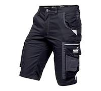 PUMA Workwear Precision X Short de Travail pour Hommes, Nombreuses Poches & Réflecteurs - Idéal pour Les Artisans, Les ouvriers de Production et de Construction - Noir/Gris - Taille 56