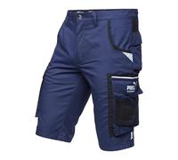 PUMA Workwear Precision X Short de Travail pour Hommes, Nombreuses Poches & Réflecteurs - Idéal pour Les Artisans, Les ouvriers de Production et de Construction - Bleu Marine - Taille 46