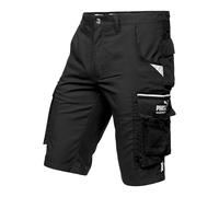 PUMA Workwear Precision X Short de Travail pour Hommes, Nombreuses Poches & Réflecteurs - Idéal pour Les Artisans, Les ouvriers de Production et de Construction - Noir/Noir - Taille 52