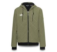 PUMA Workwear Veste d'hiver pour homme avec capuche et motif matelassé - Doublure chaude - Avec cordon de serrage - Veste de travail robuste et résistante pour l'artisanat, la production logistique et