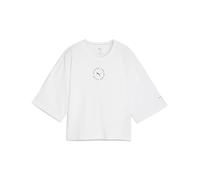 T-shirt Puma x HYROX CROPPED manches 3/4 blanc pur femme - L