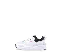 PUMA X-Ray 2 Square Glow AC PS Basket, Arctic Ice White-Harbor Mist Black-Opera Mauve, 34 EU