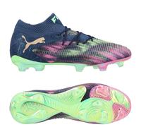 PUMA X Unisport Future 8 Ultimate FG Vikings - Persian Blue/Pink Pixel/Vert/Doré ÉDITION LIMITÉE - Herbe naturelle (FG) 46½