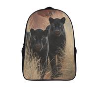 Pumas noirsSacs À Dos Pour Enfants École,Une oasis dans le désert du Sahara Grande Capacité Adolescents Sac À Garçons Filles Voyage 16 inch