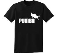 Pumba Mens T-Shirt Funny Gift Present Black Tee Manches Courtes(Medium)