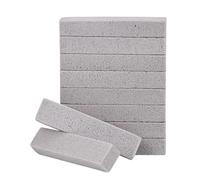 Pumice Stone Toilet Bowl Cleaner - 10-Pack Non-Scratch Stain Eraser for Grout, Glass, Pool Tile, Bathtub Seam, Sink, Metal Grates, Kitchen Stove, All-Purpose Cleaning Blocks