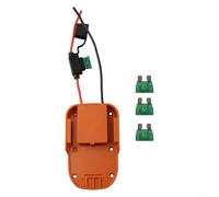 Pumixiy Adaptateur de batterie pour outil électrique AEG 18 V Li-ion avec interrupteur fusible de protection compatible avec série R840084 AC840084