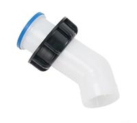 Pumixiy Adaptateur de récupération d'eau de pluie pour réservoirs IBC | Entrée de 60 mm avec connexion filetée | Polyéthylène pour bec de récipient IBC | Comprend un coude de vidange de 5,1 cm pour