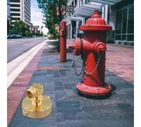 Pumixiy Adaptateur de tuyau de bouche d'incendie 2-1/2 NST/NH femelle vers connecteur mâle 3/4 GHT pour tuyau d'arrosage et équipement d'incendie, raccord en laiton pour systèmes d'arrosage extérieurs