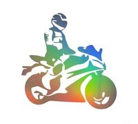 Pumixiy Autocollants personnalisés pour voiture, moto, perfectionnisme, motocycliste (dégradé)