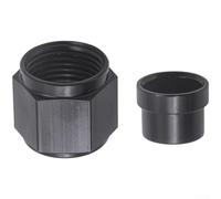 Pumixiy Avec ensemble de raccords de tube en aluminium An4 An6 An8 et An12 raccords de manchons automobiles An10 Ligne dure pour évasement à 37 degrés pour fuite - (MG25-AN10-5/8)