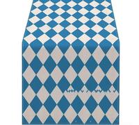 Pumixiy Bande de table décorative pour fête de la bière, chemin de nappe résistant aux taches pour salle à manger et salon (4, 33 x 183 cm)