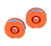 Pumixiy Bobine de fil de débroussailleuse pour Flymo Mini Trim Multi Trim 200 250 300, bobine de rechange avec pièce n° 1834, OEM 5137651-90, orange et bleu, compatible avec (2 pièces)