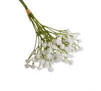 Pumixiy Bouquet de gypsophiles artificielles pour décoration de mariage et arrangements d'intérieur, gypsophiles en plastique pour centre de table floral, nécessite peu d'entretien (blanc)