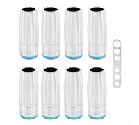Pumixiy Buse conique en laiton 25AK pour soudage MIG, buse à gaz pour torche 25Ak, tasse de gaz de protection pour MIG, kit de consommables de carénage avec clé