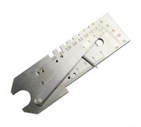Pumixiy Cambridge Instruments Jauge d'inspection de soudage en acier inoxydable Outil de mesure pour soudeurs avec contrôle de profondeur Joint de mesure des défauts Électrode Contrôle du diamètre