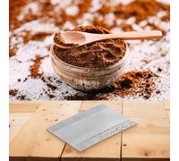 Pumixiy Carte de taille compacte pour les méthodes de brassage - Argent 8,1 x 5,4 cm Guide de référence Compatible avec expresso, presse, versement et (argenté)