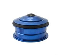 Pumixiy Casque de vélo 44 mm sans filetage scellé double roulement en alliage d'aluminium pour tube droit de montagne 1-1/8 pour composants et pièces de vélo (bleu)