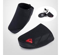 Pumixiy Chaussures de cyclisme pour homme - Demi-bout en caoutchouc SBR pour vélo, thermique, antidérapant, imperméable, chaud, compatible avec la plupart des chaussures de cyclisme (L)