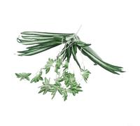 Pumixiy Chlorophytum artificiel en soie avec 5 têtes de fleurs et 38 feuilles, fausse orchidée araignée pour décoration de jardin